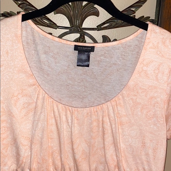 Ann Taylor cap sleeve printed top - Picture 2 of 9